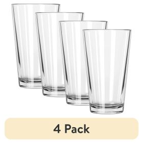 (4 pack) 16 oz Milk Beer Everyday Clear Pint Glass
